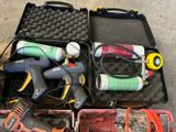 many tools in a case on the floor