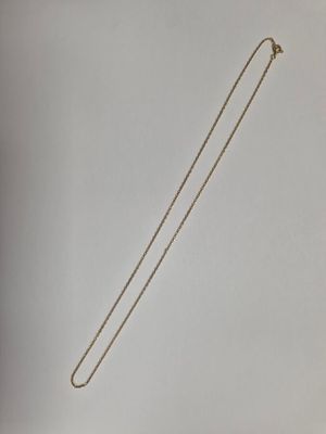 Fine chaîne en or jaune 750ème (18K) maille forçat, poinçon … - Photo 1