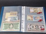 a binder with a lot of different notes in it