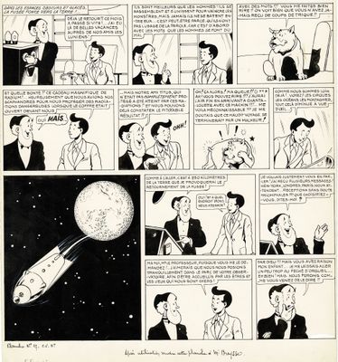 une image tirée d'une bande dessinée représentant un homme en costume-cravate