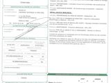 a close up of a document with a barcode on it