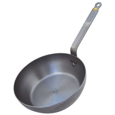 a frying pan with a handle on a white background