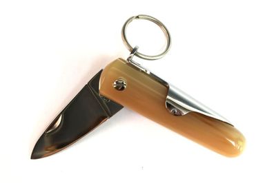 un petit couteau muni d'un porte-clés à son extrémité