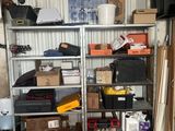 a room with a lot of boxes and boxes on the shelves