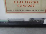 a picture of a model train on display in a display case