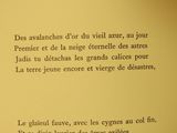 a close up of a book with a poem on it