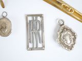 a lot of silver items that are on a table