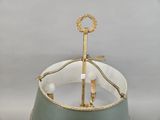 a lamp that is sitting on top of a table