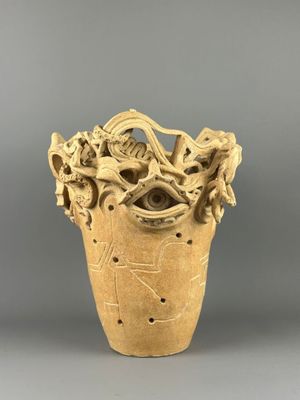 OX, Néo - Jomon II, Sculpture en céramique (tournage, modela…