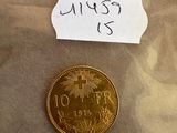 un petit bout de papier sur lequel est représentée une pièce d'or