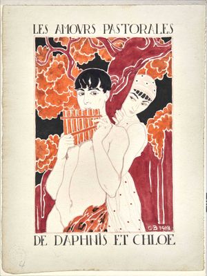 un vieux livre sur lequel figurent les portraits d'une femme et d'un homme
