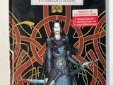 an image of a book with a picture of a woman holding a sword