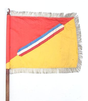 Fanion rouge et jaune à bande tricolore travail moderne 35 x…