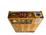 a cardboard box that has a picture of a bird on it