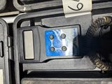 a close up of a cell phone in a case