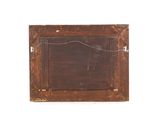 a picture of an old wooden picture frame on a white background