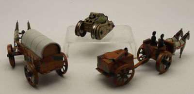 Gama, lot comprenant 3 jouets en tôle lithographiée dont 1 c… - Photo 1