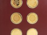 a picture of a picture of a display of coins