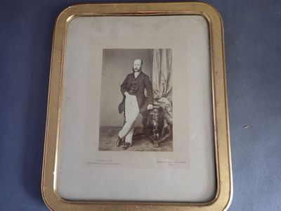 DAGRON portrait d'homme fin XIXème dans un encadrement en bo…