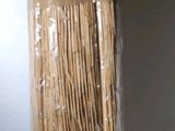 a stack of straws sitting on top of a counter