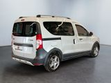 a picture of a white van parked inside of a building