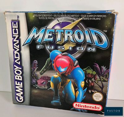 metroid fusion nintendo game boy advance box front