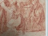 an image of a drawing of a man kneeling down next to a woman