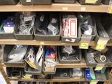 many boxes of electronics on the shelves in the store