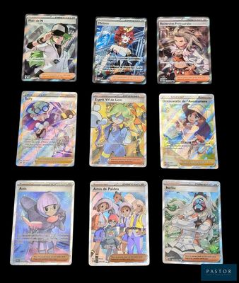pokemon trading card game set with all the cards in the picture