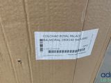a close up of a cardboard box with a label on it
