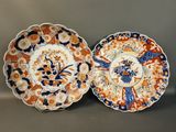 paire d'assiettes japonaises en porcelaine imari