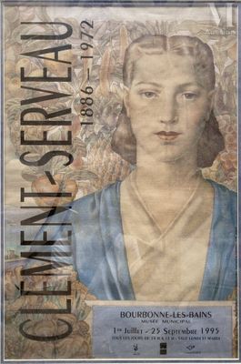 une image d'un tableau représentant une femme en robe bleue