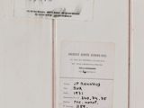 a picture of a white refrigerator with a label on it