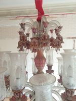 Travail Ottoman, début XXème, Important lustre en verre à 24… (photo 3)