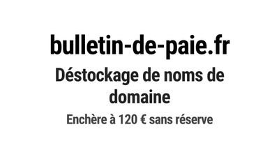 Nom de domaine bulletin-de-paie.