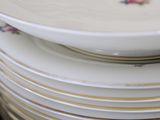 a lot of plates stacked on top of each other
