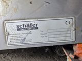a sign on the back of a machine that says schaffer technic