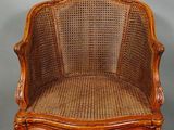 pair of antique cane back chairs with cane back and cane back