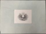 an image of a drawing of a house in the middle of a field