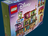 a box that has a lego castle inside of it