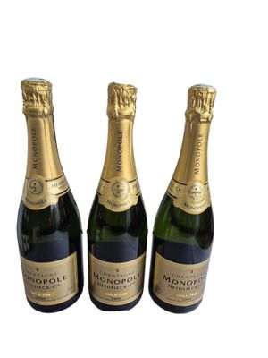 HEIDSIECK & Co Monopole Trois bouteilles de champagne gold t…