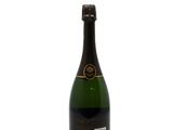 a bottle of champagne on a white background