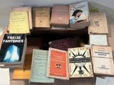 a lot of books that are sitting in a box