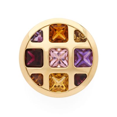 CARTIER BAGUE Pasha" composée d'un motif circulaire quadrill…