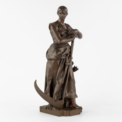 Jean Paul Aubé (1837-1916) 'Labor', Allégorie du travail agr…