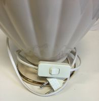 Lancel, grand pieds de lampe de table en céramique beige et … (photo 4)