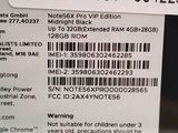 a close up of the back of a cell phone with a barcode on it