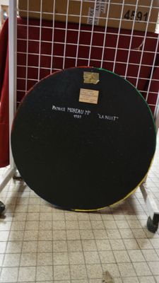 Patrice Moreau (1946 -2004) "La nuit 1989" Peinture de forme…