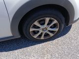 a car that is parked on the side of the road