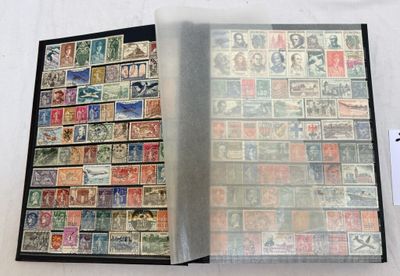 a book with a lot of stamps on it
